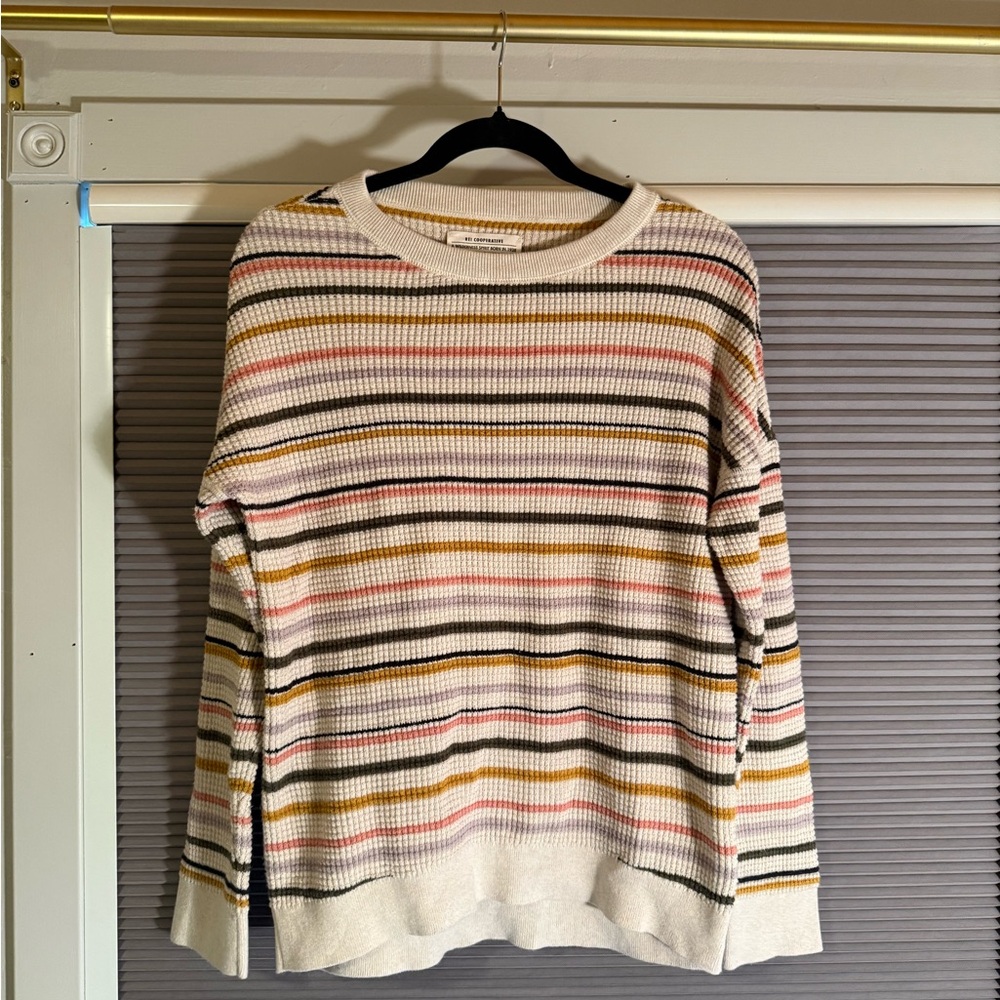 REI Striped Multicolor Sweater